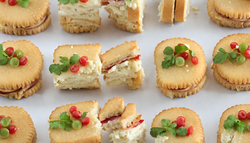 Ritz Cracker Party Sandwiches