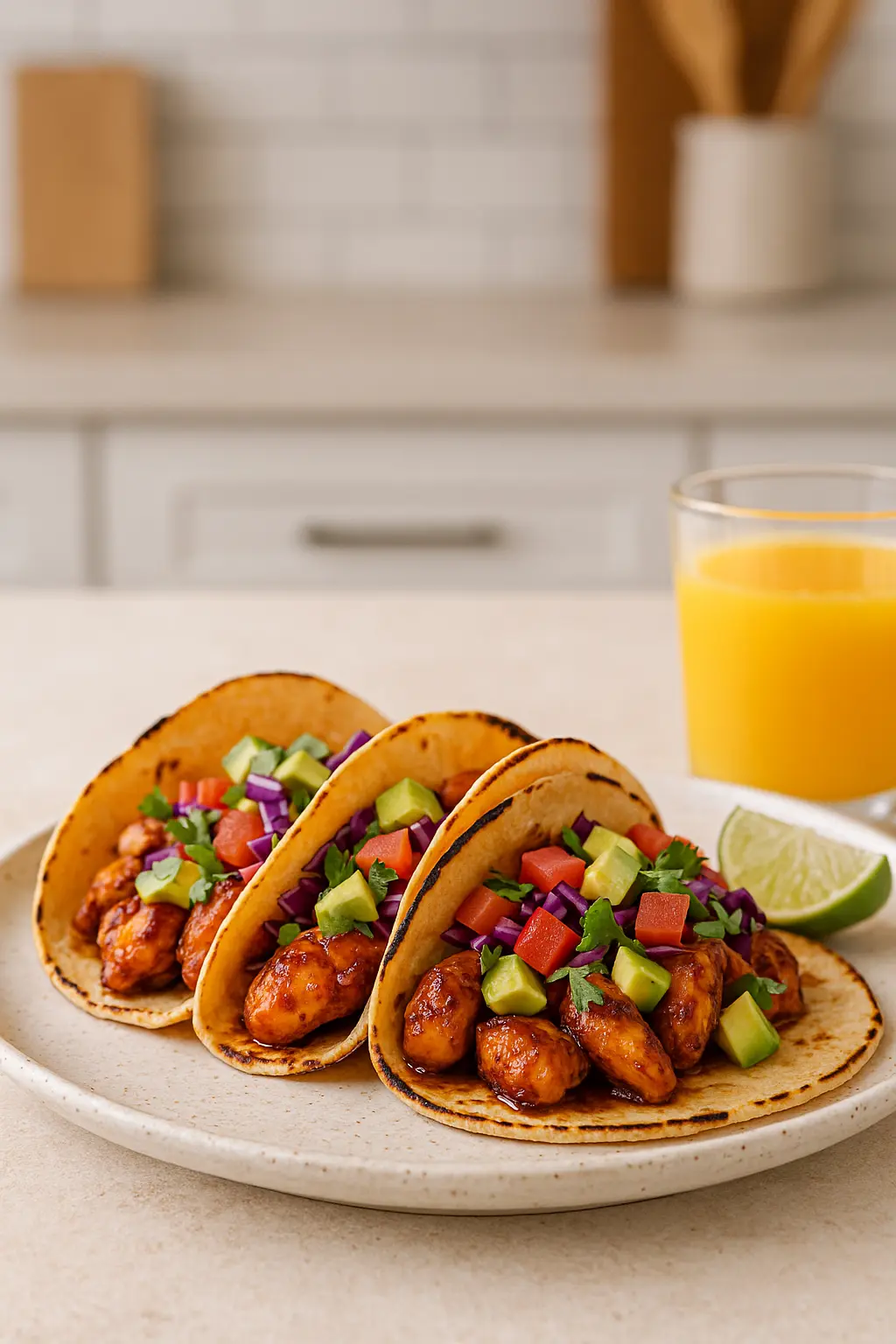 Honey Chipotle Chicken Tacos
