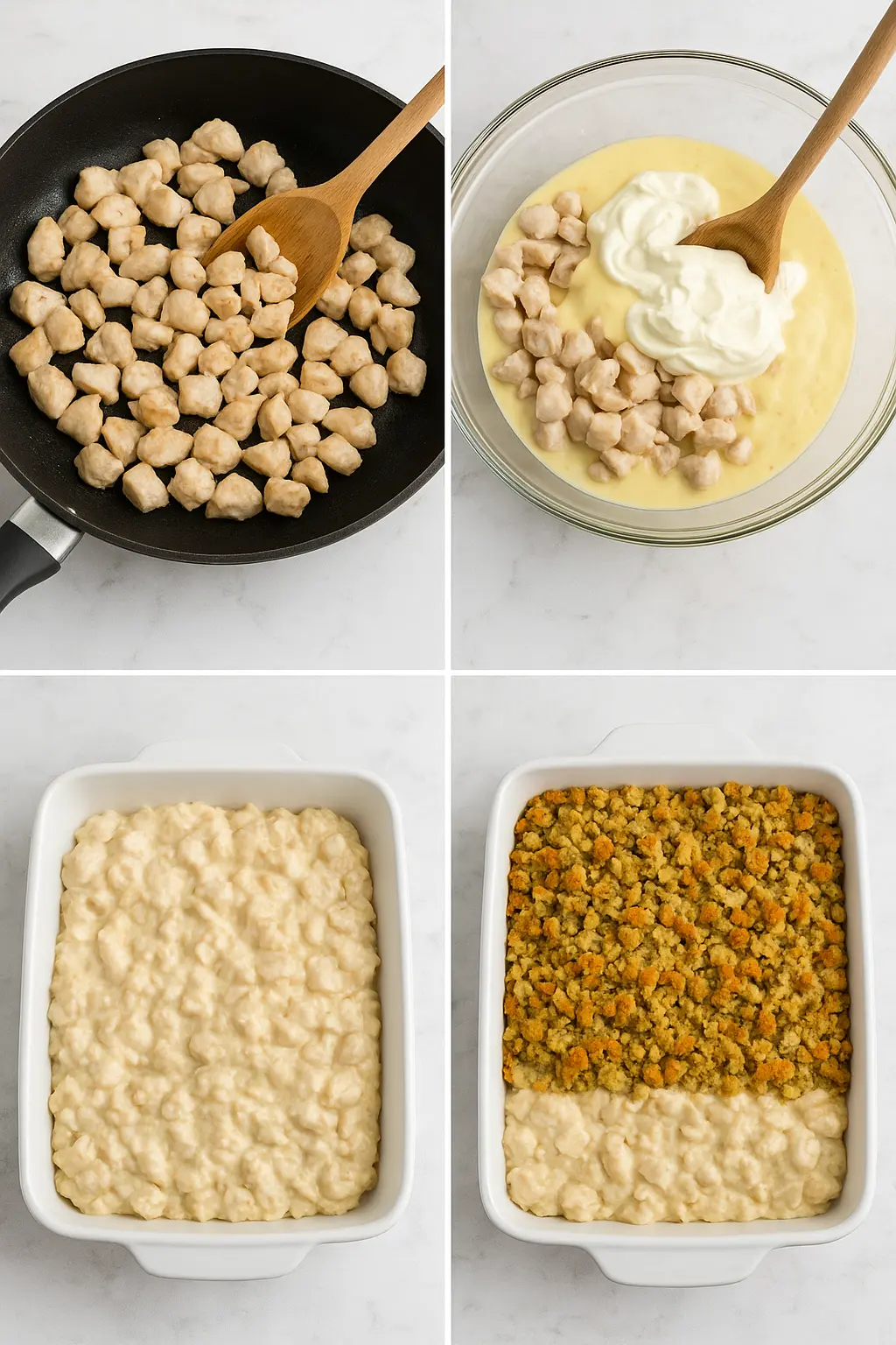 Chicken and Stuffing Casserole Recipe