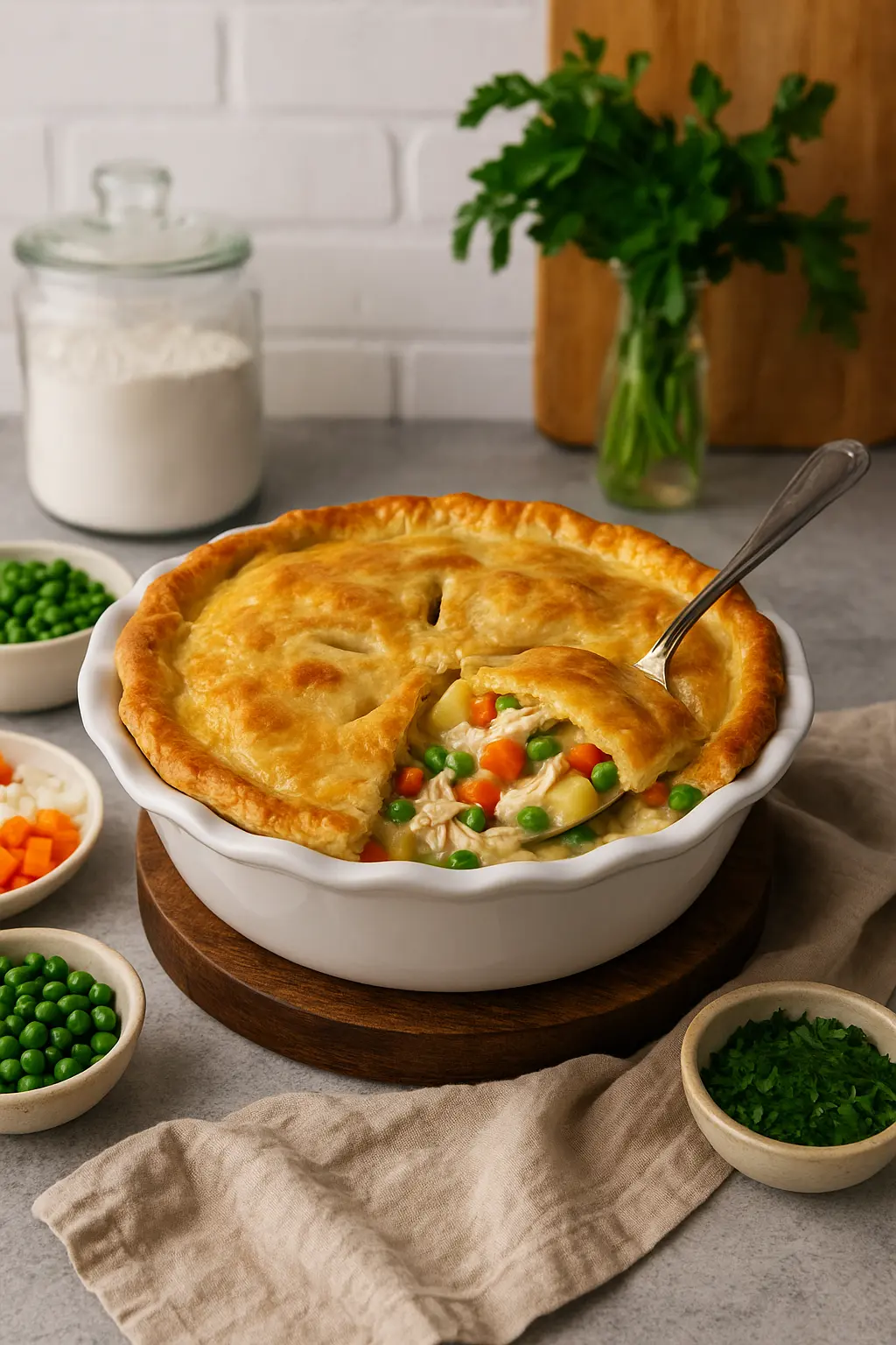 easy chicken pot pie recipe with cream of chicken soup