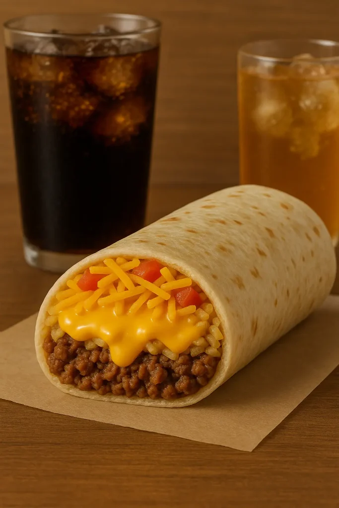 cheesy double beef burrito​