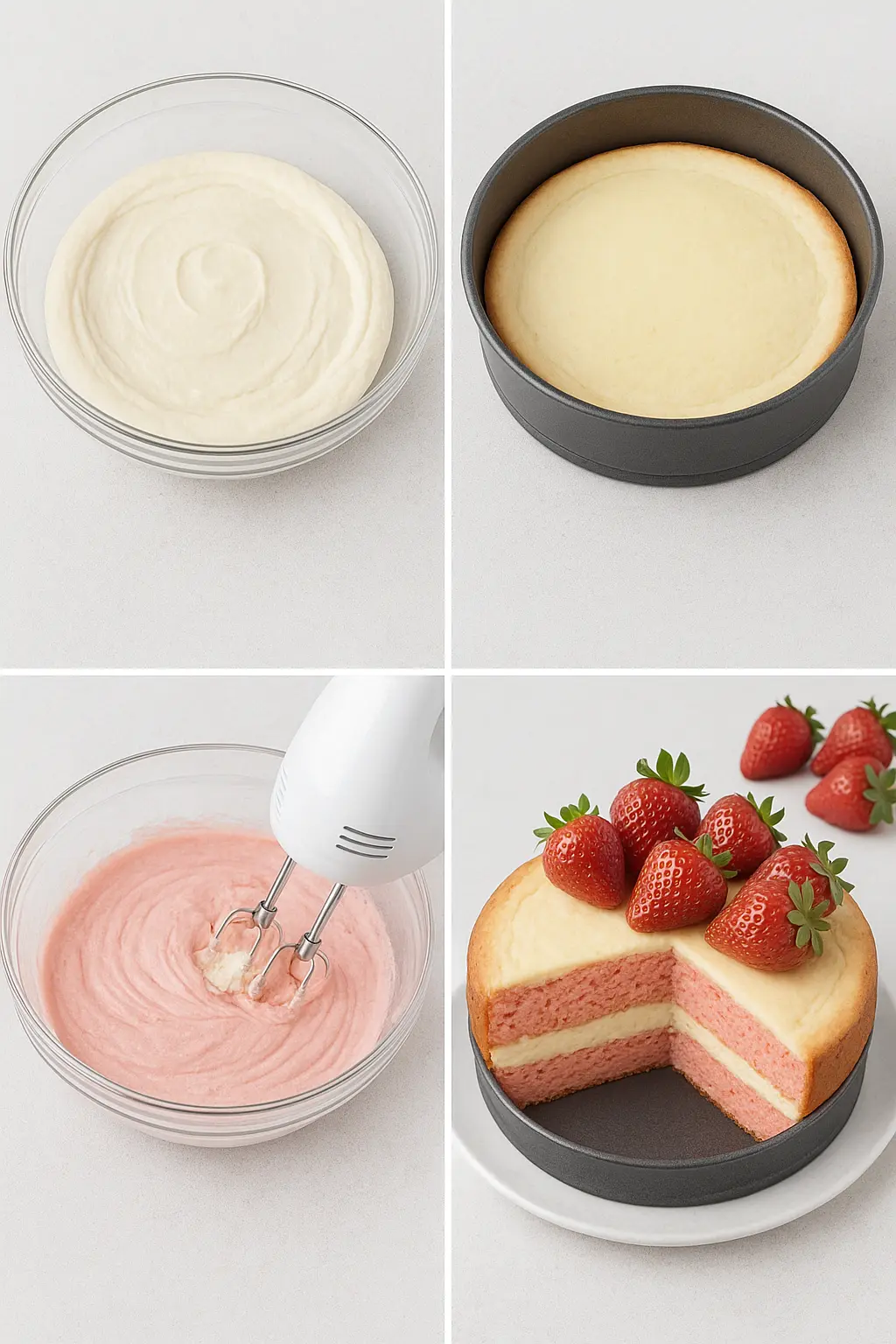 strawberry cheesecake cake recipe