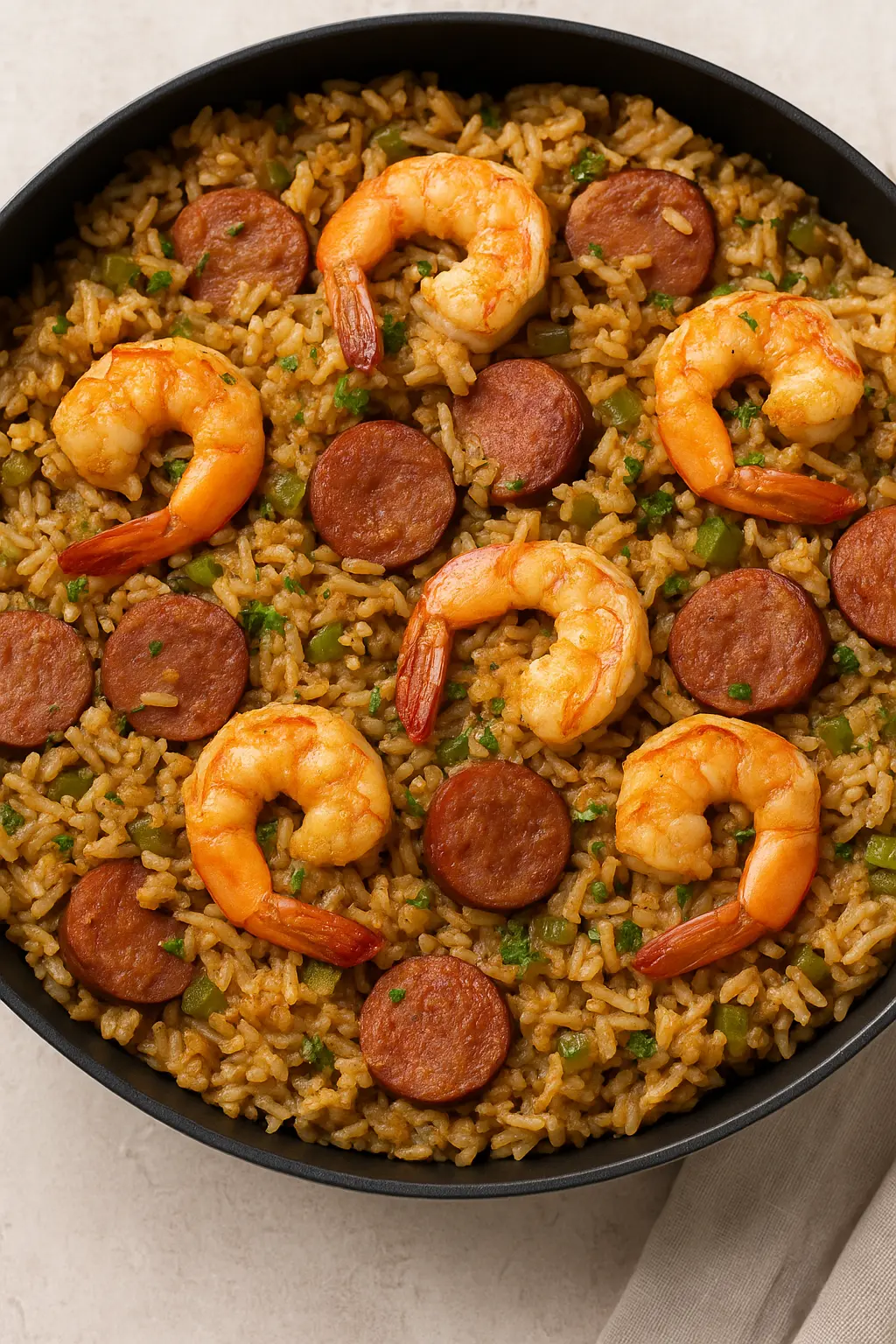 dirty rice with shrimp and sausage