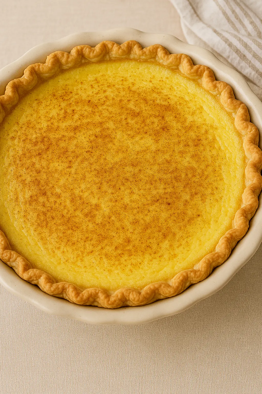 Old Fashioned Custard Pie: the Timeless Delight of