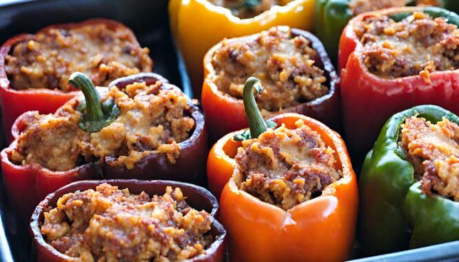 Old Fashioned Stuffed Bell Peppers Recipe