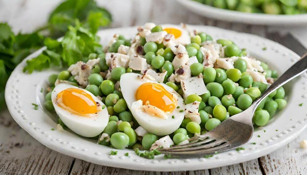 pea salad recipe with eggs