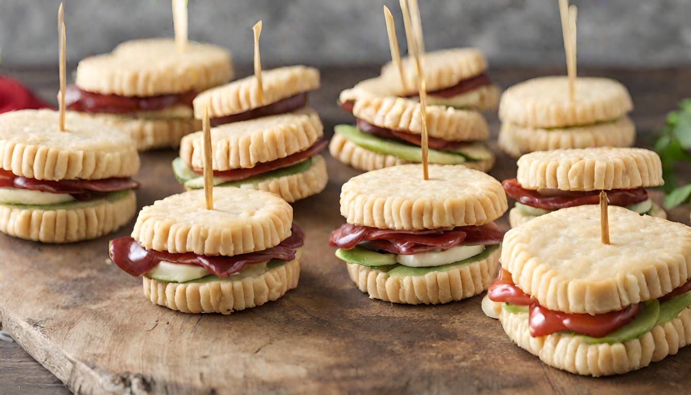 Ritz Cracker Party Sandwiches