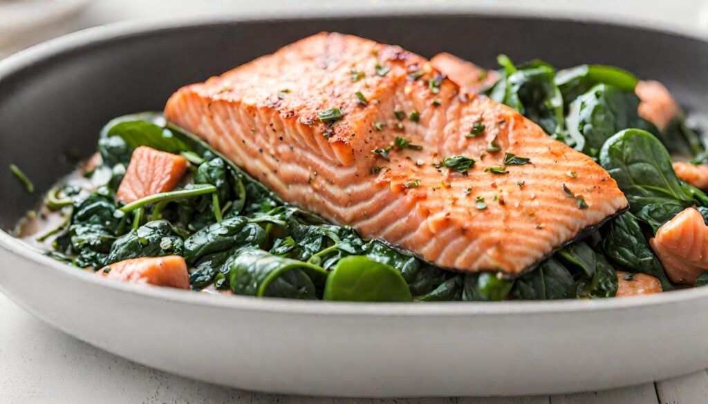 Salmon and Spinach Recipe