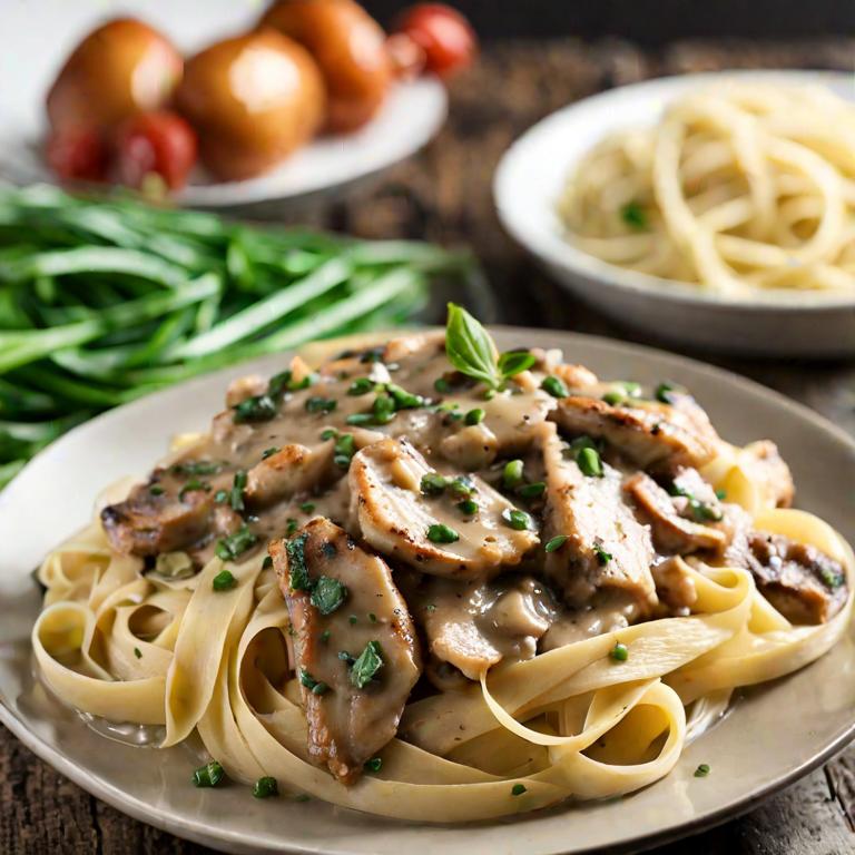 chicken marsala fettuccine