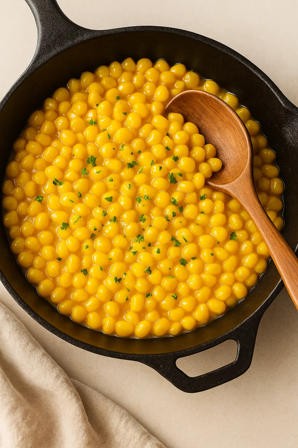 Easy 5-Ingredient Honey Butter Skillet Corn You’ll Crave