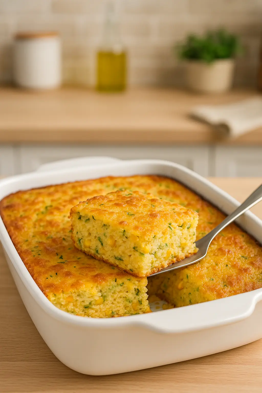 5-Star Cheesy Zucchini Cornbread Casserole Everyone Will Love