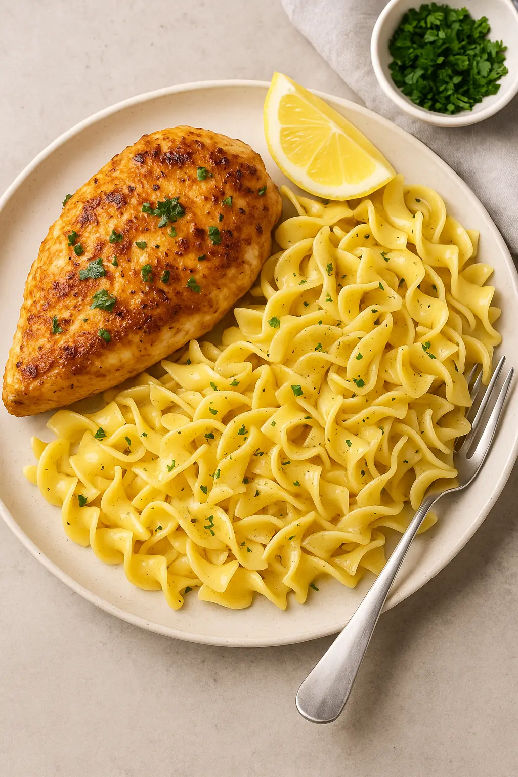 5-Ingredient Chicken with Buttered Noodles – Simple & Irresistible