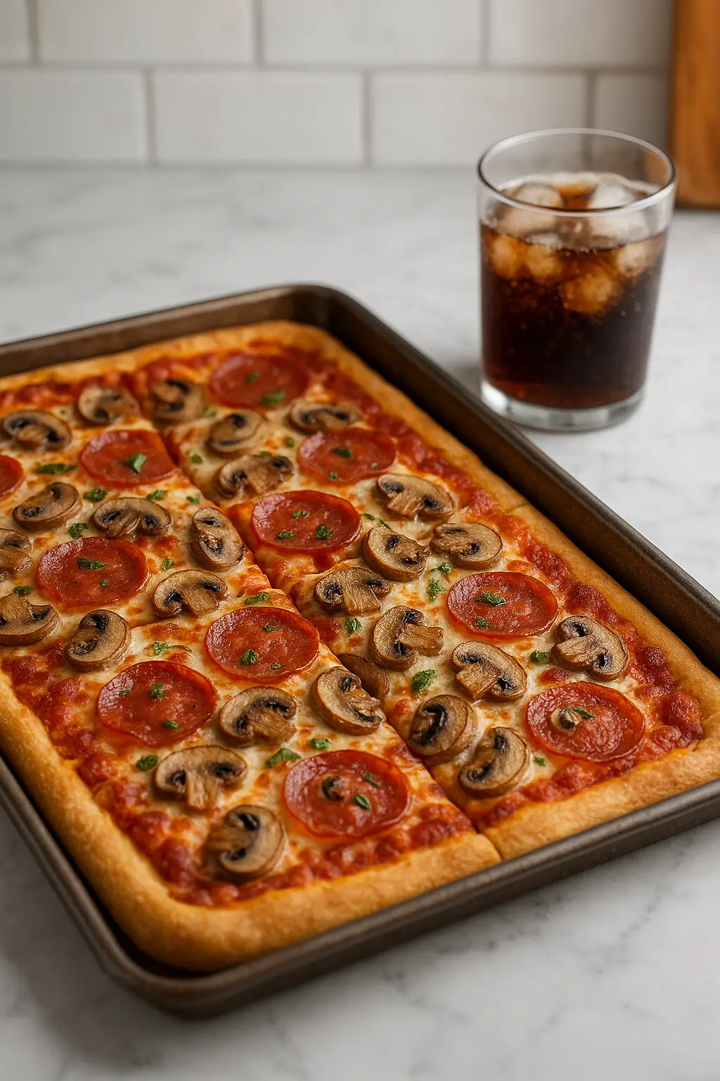 sheet pan pizza recipe