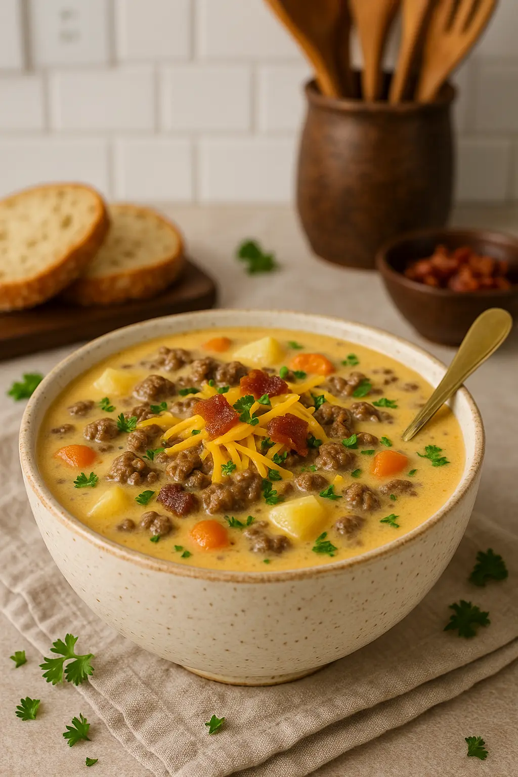 The Best Hamburger Potato Soup Recipe Anyone Can Make