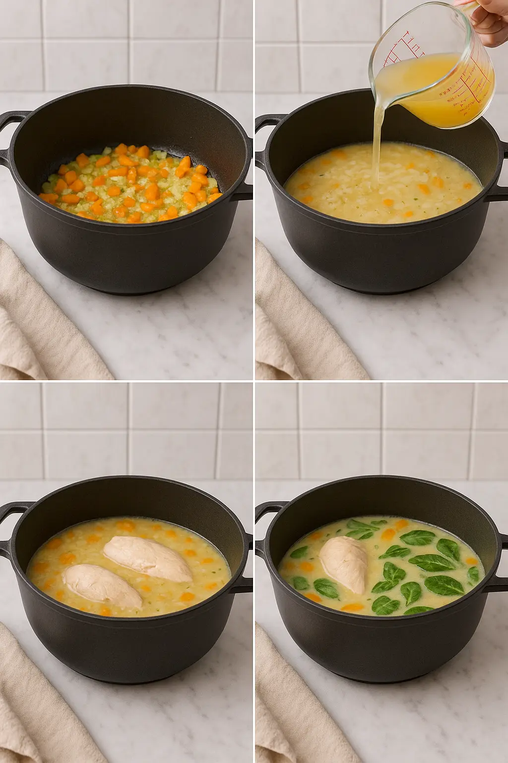 creamy chicken and rice soup recipe