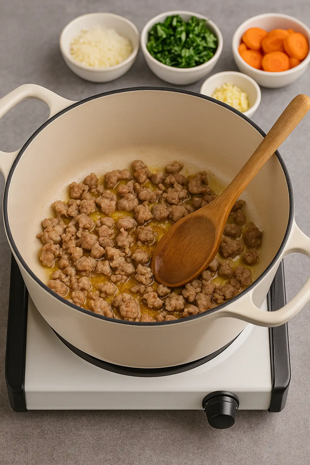 creamy parmesan italian sausage soup