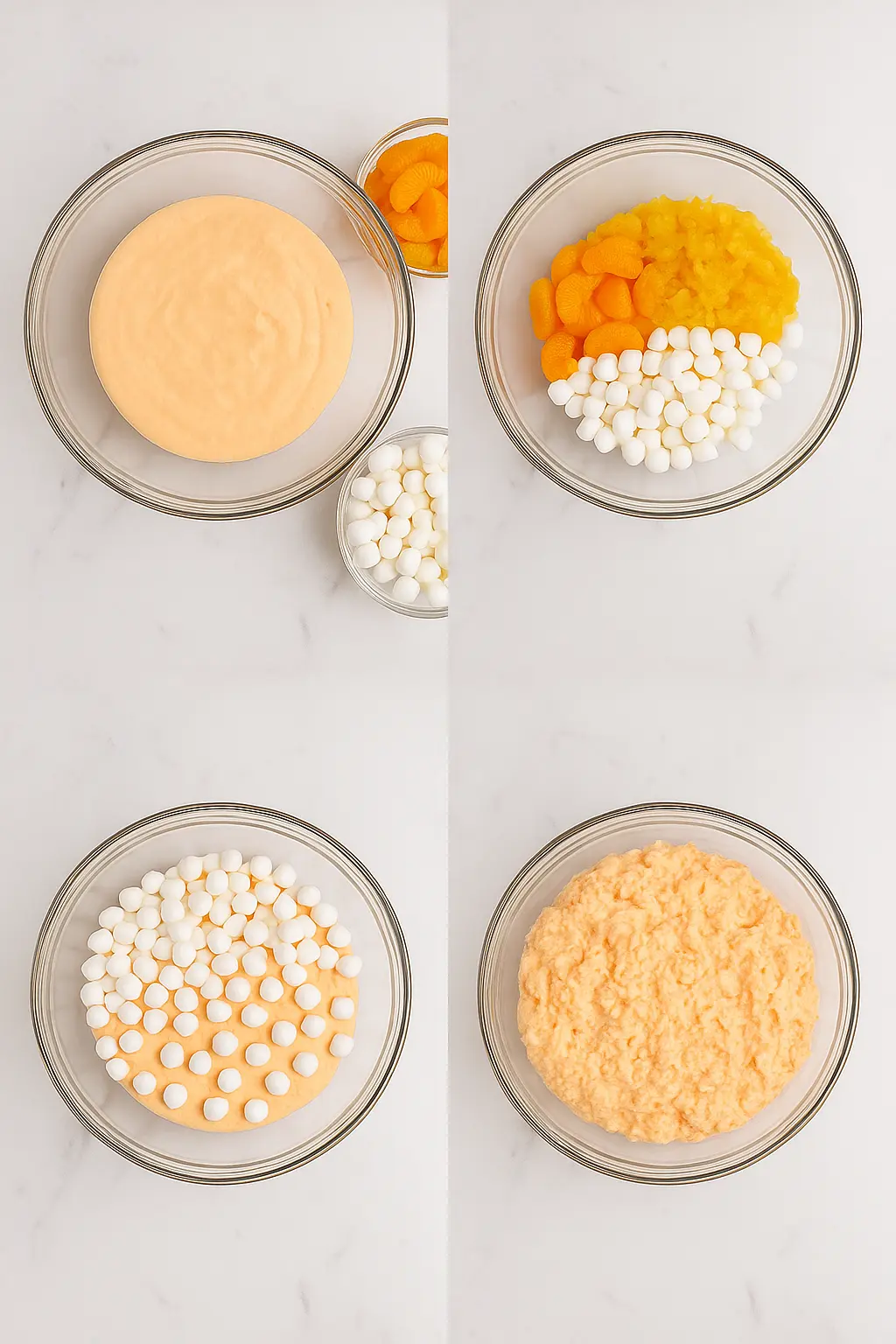 Easy Homemade Orange Fluff Salad
