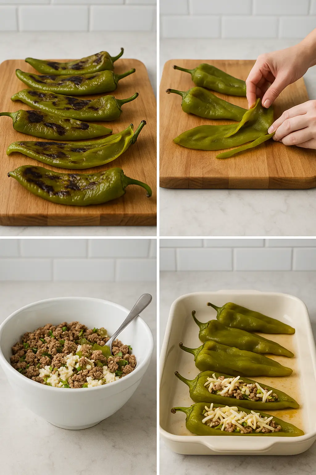 The Best Homemade stuffed hatch chiles​