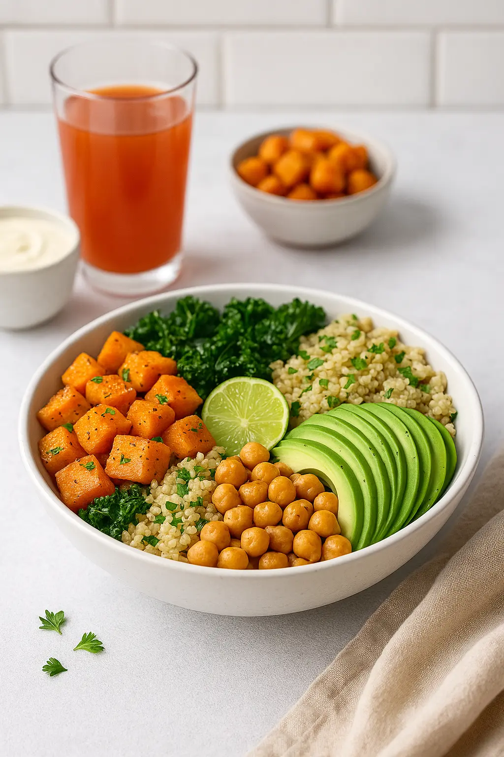  butternut squash and quinoa bowl

