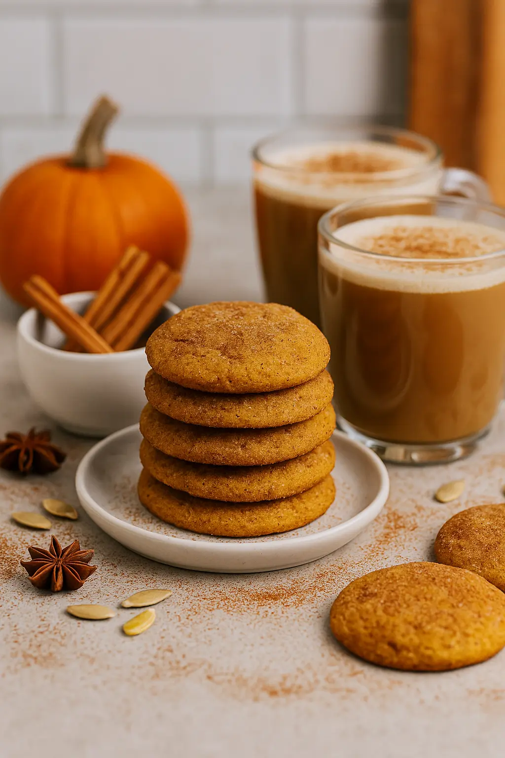 Pumpkin Snickerdoodle Cookies
