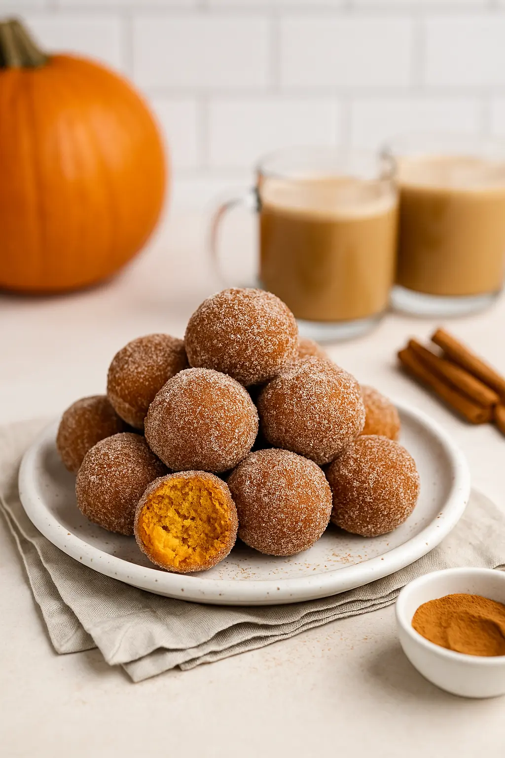 Pumpkin Donut Holes