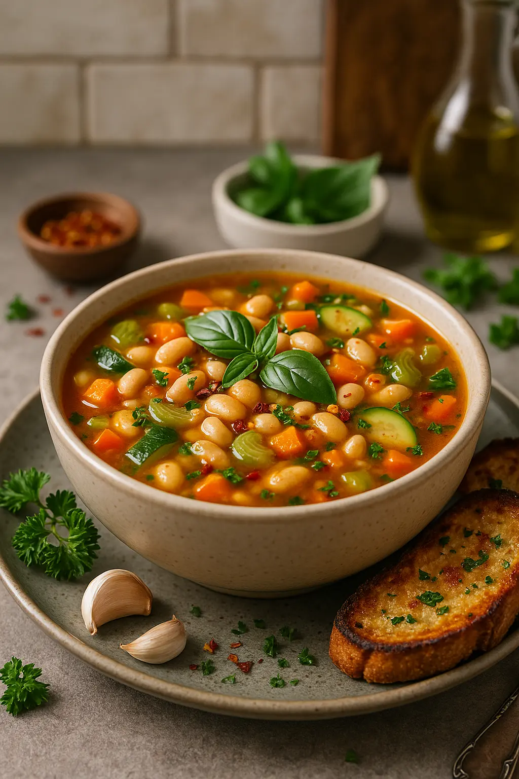 vegetable soup with beans