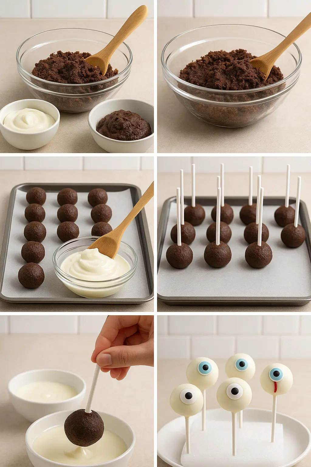 bloody eyeball cake pops