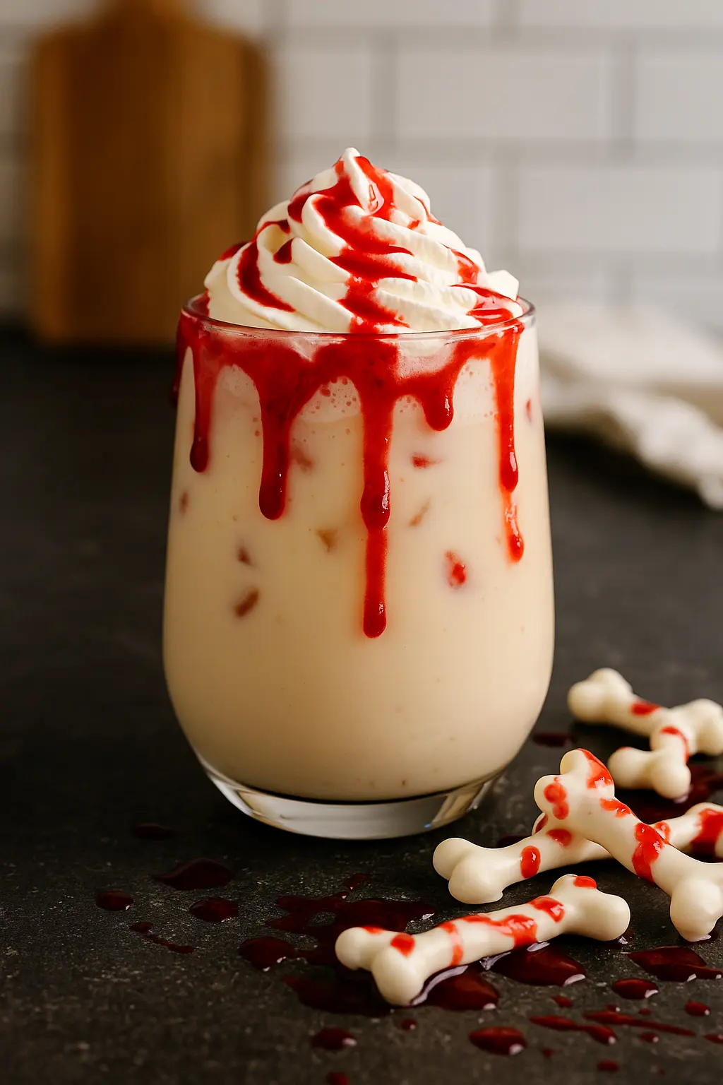 Bloody White Chocolate Pretzel Bones