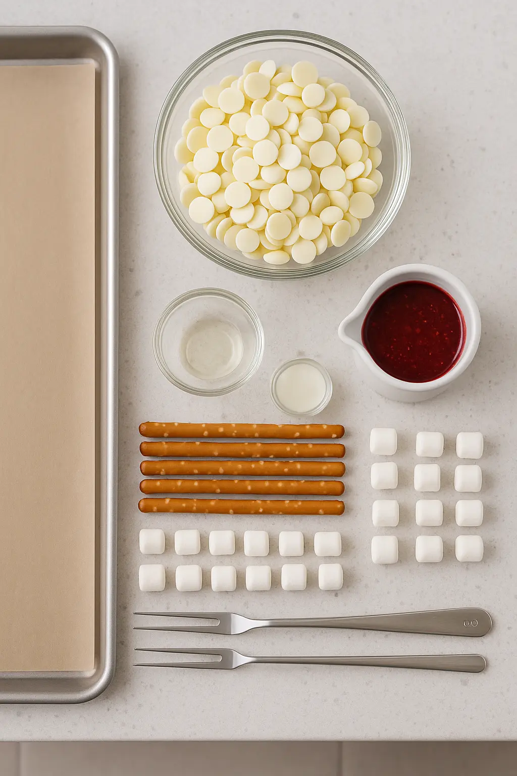Bloody White Chocolate Pretzel Bones