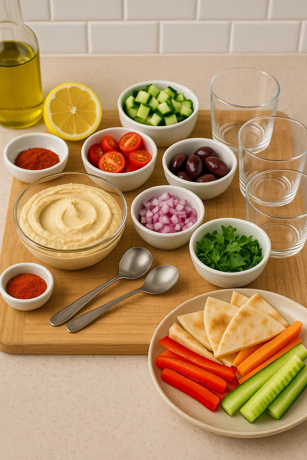 Mediterranean Individual Hummus Cups​