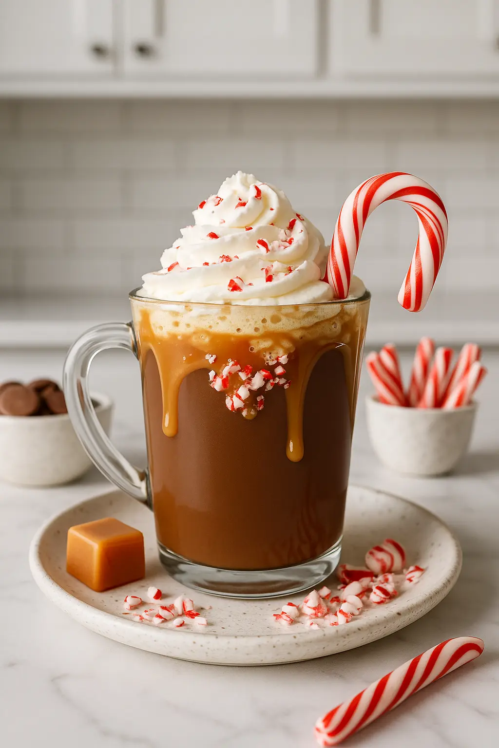 Peppermint Caramel Hot Cocoa Bar