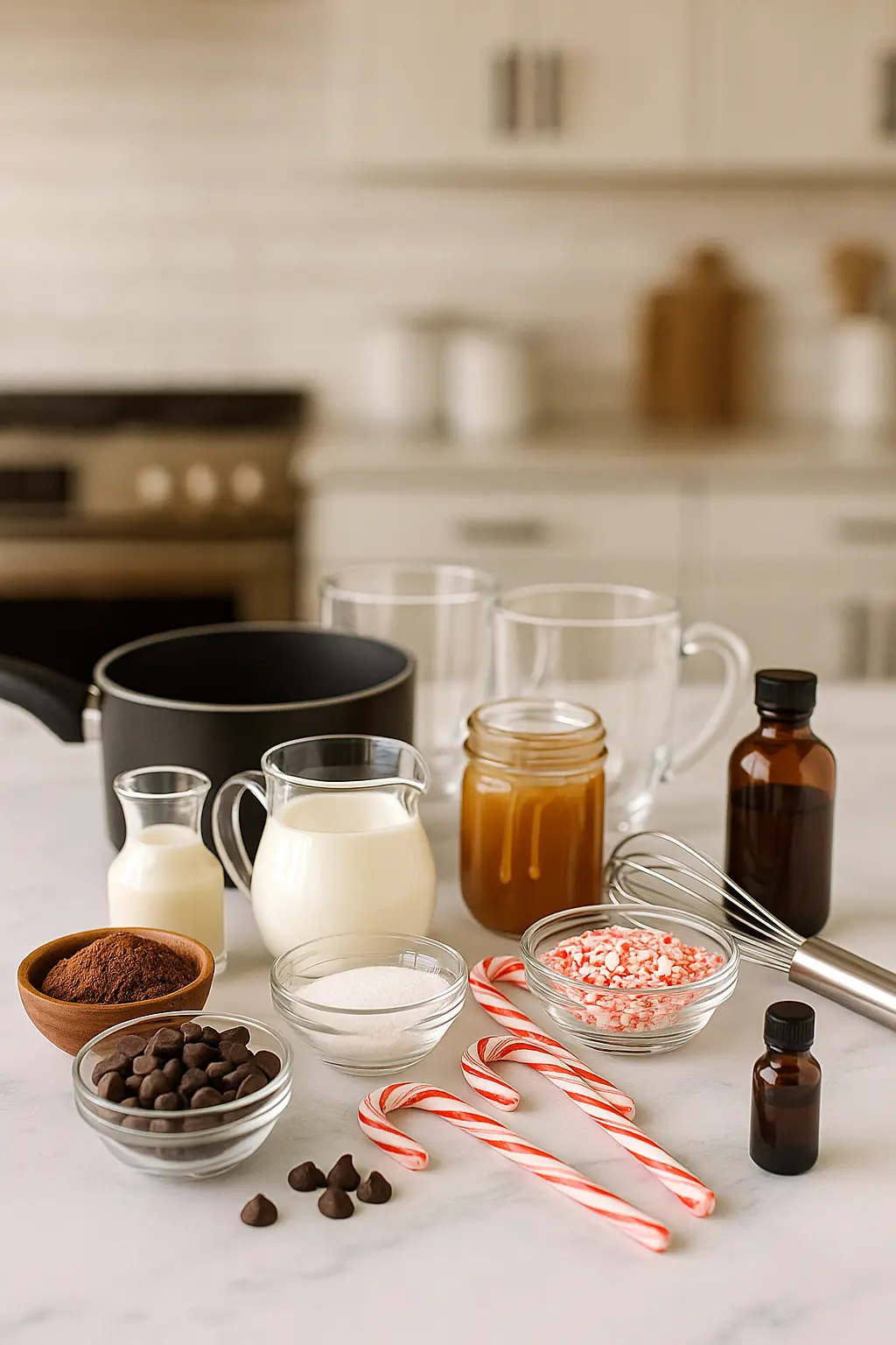 Peppermint Caramel Hot Cocoa Bar