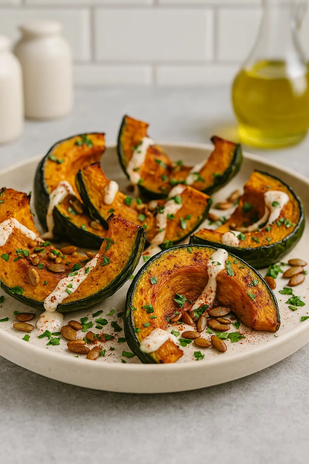 The Best Homemade Roasted Kabocha Squash with Whipped Feta & Chili Honey