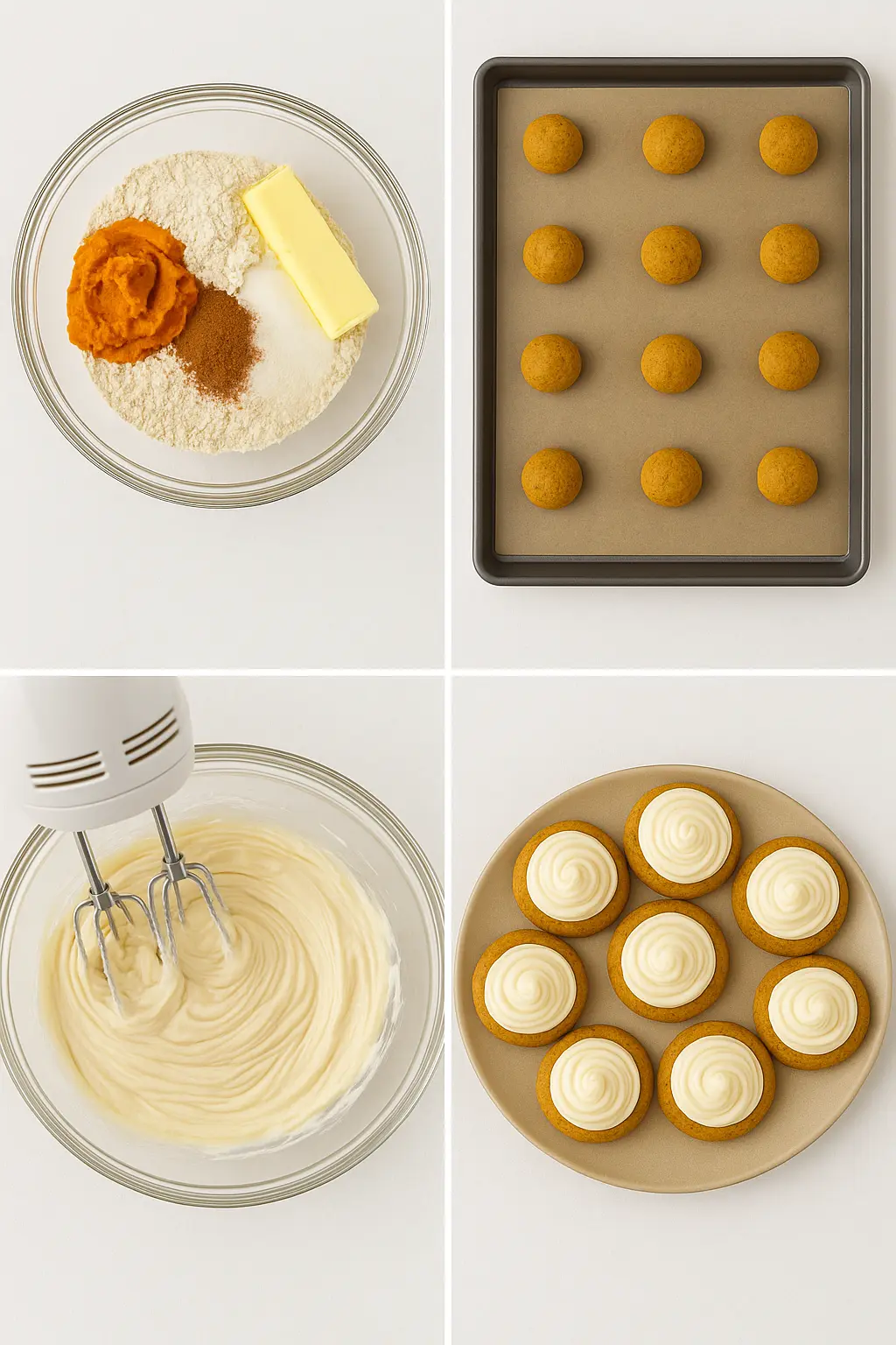 pumpkin cookies with cream cheese frosting